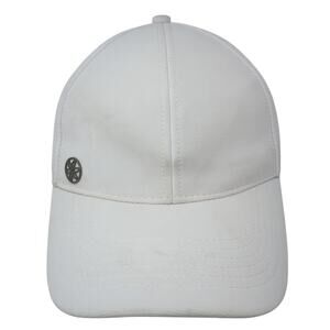 GAIAM Strapback Baseball Cap White One Size Adjustable Breathable 6 Panel